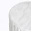 Table d'appoint d'extérieur sculptée Cicci, blanc