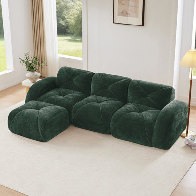 L-Shaped Soft Velvet Fabric