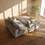 Canapé modulaire en L Chenille gris l 103 po x P 70 po x H 32 po Zen Zone-1347319722