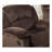 Motion Recliner Chair 1Pc Rocker Recliner Couch Living Room Furniture Chocolate Padded Suede Metal Reclining