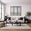 «Soft Neutral Abstract Coastal Horizon Minimal Wall Decor», reproduction d'art sur toile encadrée 3 pièces-1344777896-1344777898