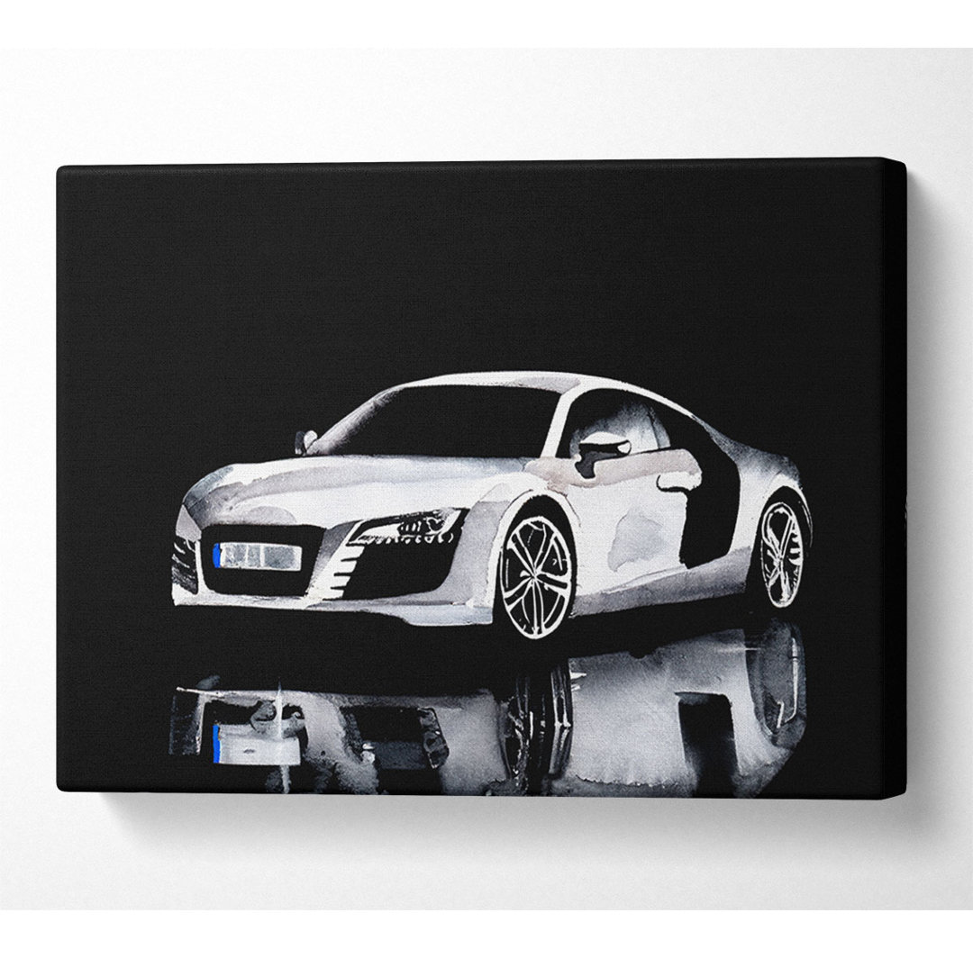 Audi New Silver - Wrapped Canvas Kunstdrucke