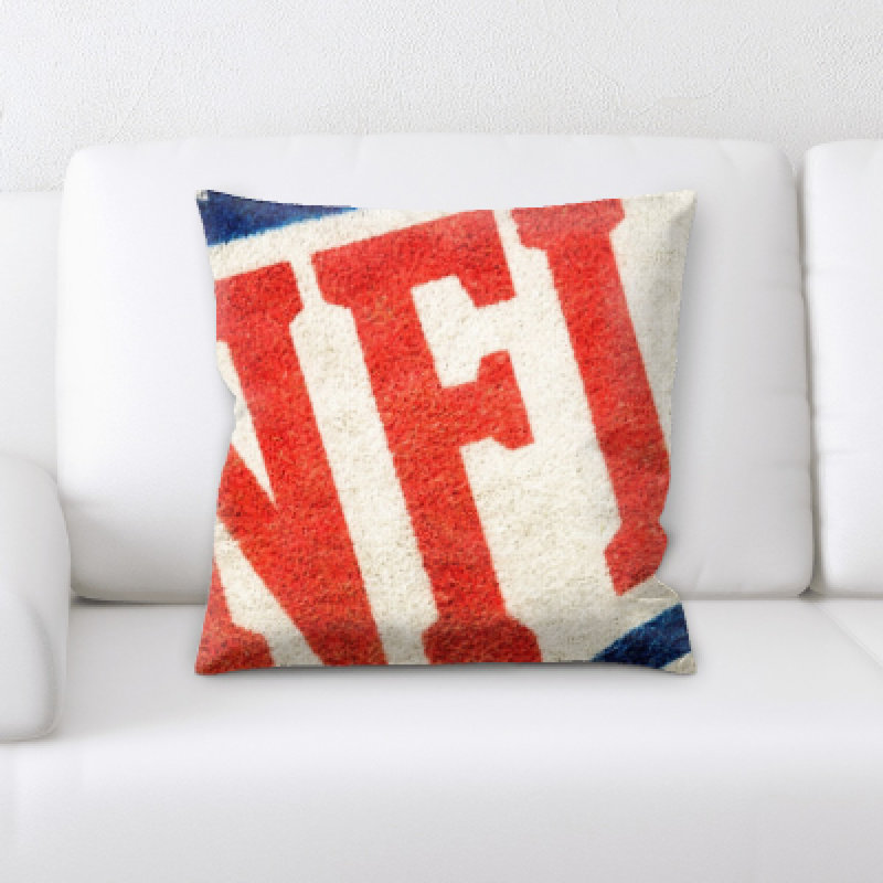 Iconic America Microsuede Throw Pillow