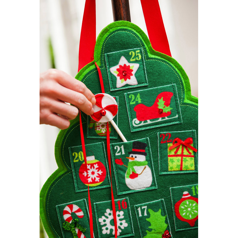 Décoration de porte-feutre de noël avènement