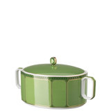 Swarovski Signum - Vegetable Bowl Covered 57 Oz Fern Green