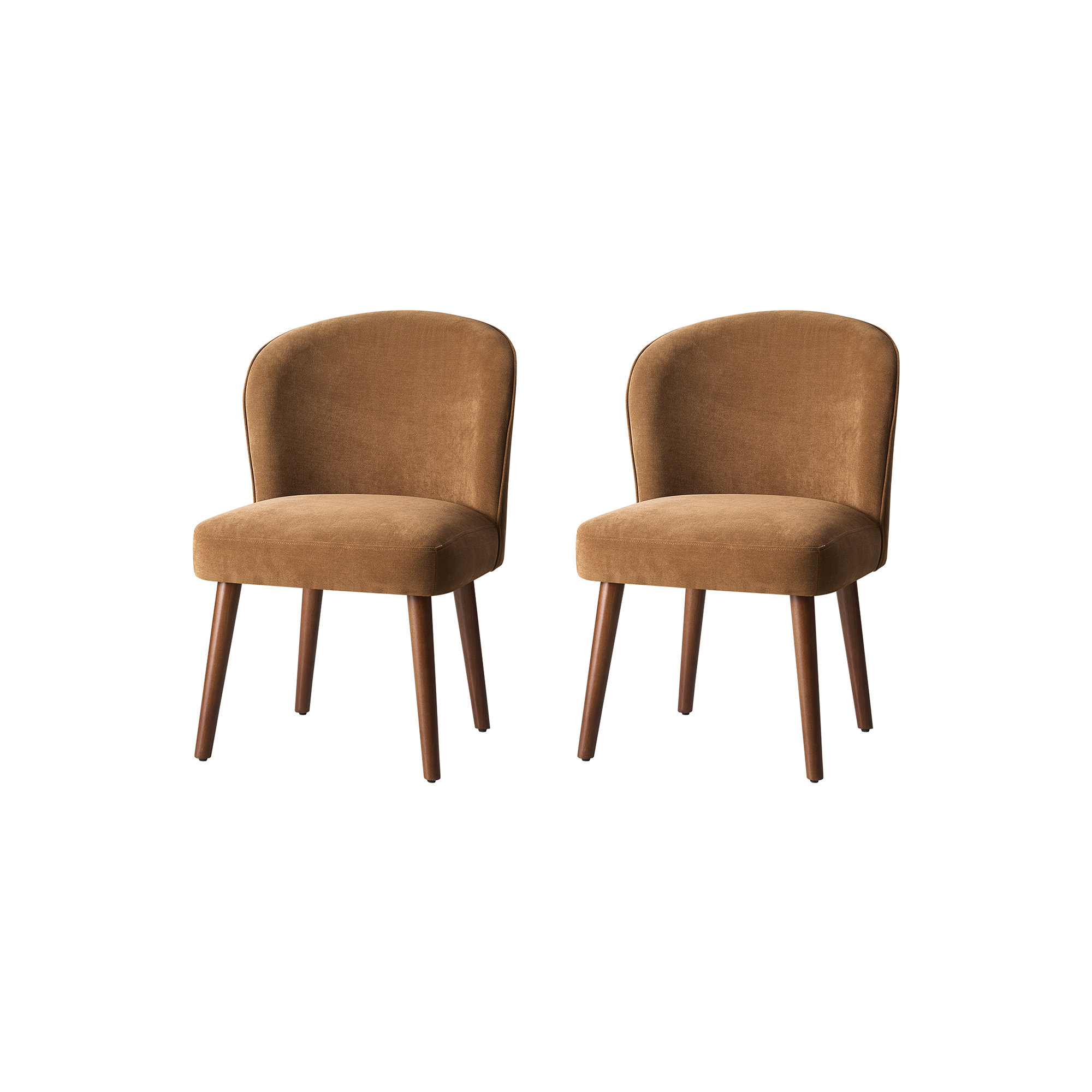 Davia Upholstered Dining Chair, Caramel