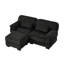 Canapé modulaire en velours côtelé avec repose-pieds Barrett-1113534627