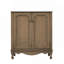 Meuble-lavabo vintage 30 po avec lavabo en céramique, meuble-lavabo avec poignées antiques, brun antique