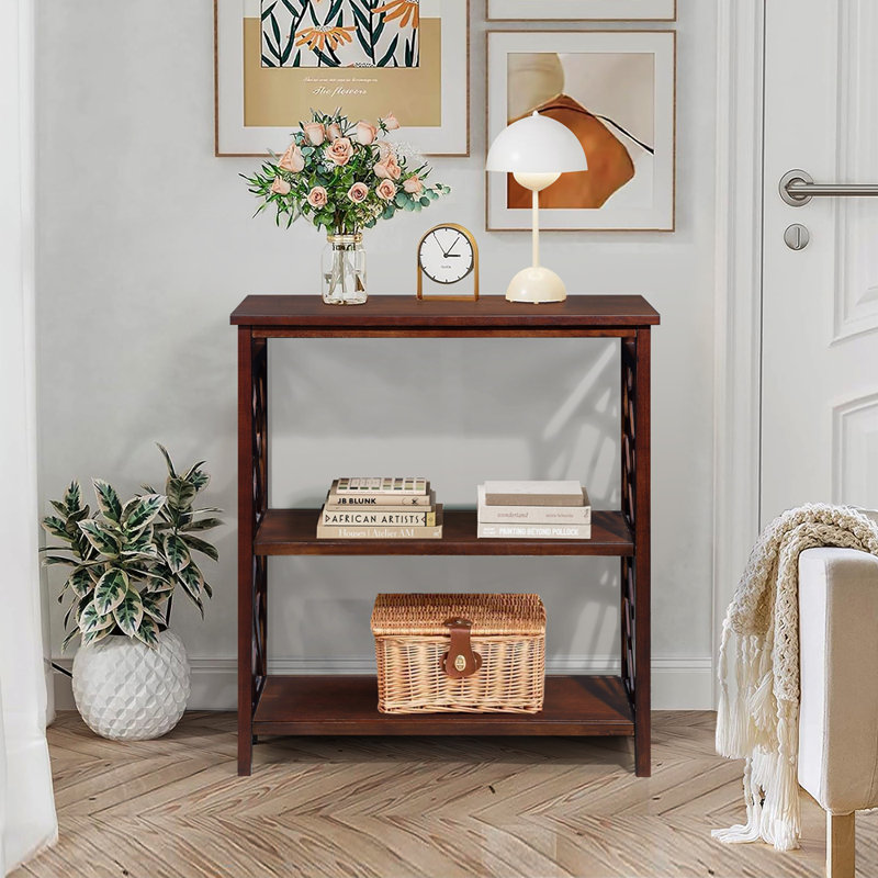 Console polyvalente en bois massif avec beaucoup de rangement, idéale pour les salons et les entrées, design durable et élégant