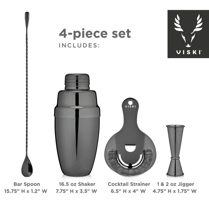 Ensemble d'outils de bar Viski Mixologiste