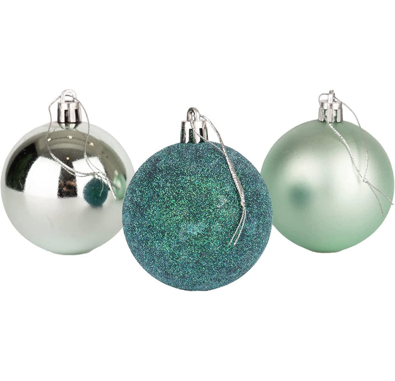 Polyvinyl Chloride (PVC) Bauble, 6cm H x 6cm W x 6cm D, Turquoise