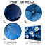 «Blue Ocean Petals», art mural-413434231