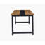 Bureau d'ordinateur grand bureau, bureau de jeu, bureau d'écriture, bureau de travail pour la maison, bureau, bureau en bois simple et moderne-448646154