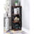 Darek 38.5" H x 12" W Corner Bookcase-1360431390