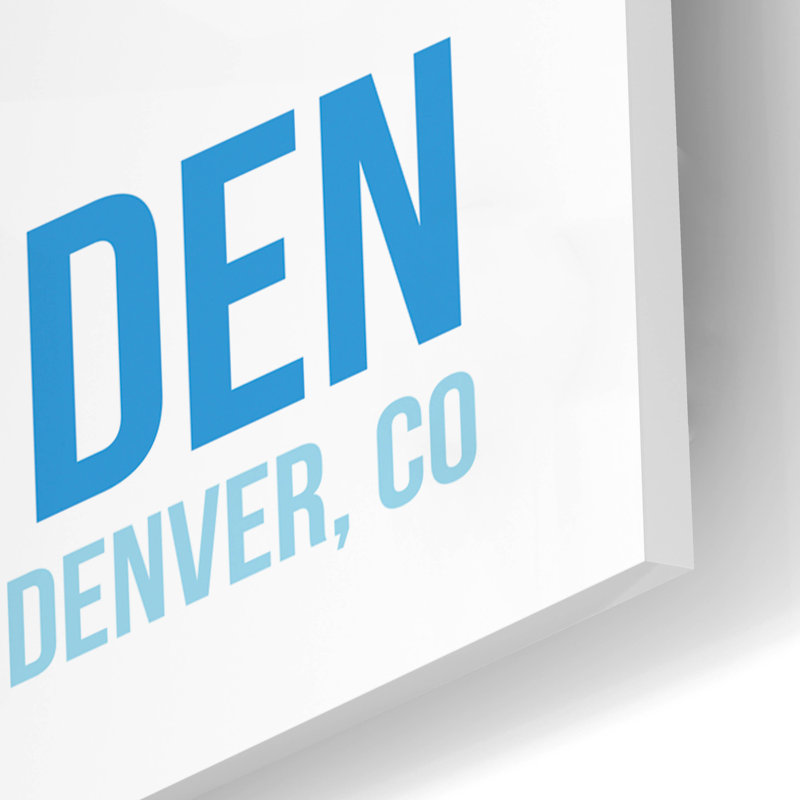 " DEN Airport Layout " by O8 Left, 16" H x 12" W x 0.13" D