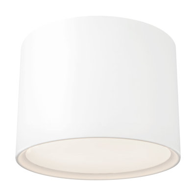 Uma 15-in Black dimmable LED Semi-Flush Mount