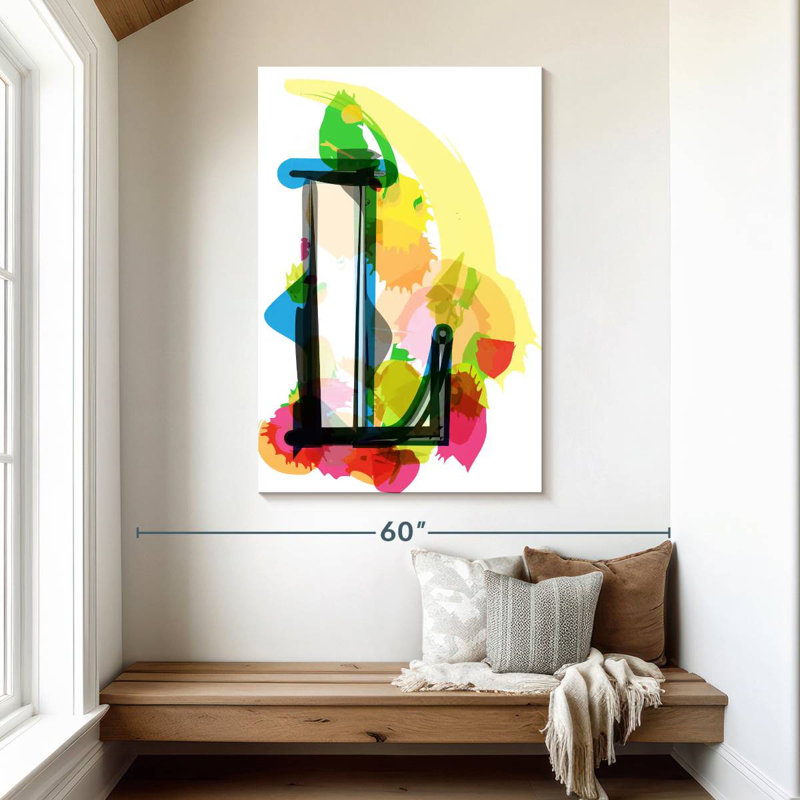 Keiri Abstract Letter L, 48" H x 32" W