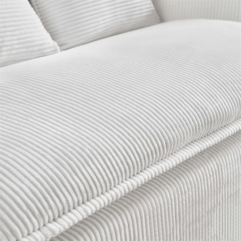 Versatile Convertible Sofa Chair with Ottoman for Compact Spaces, Beige