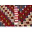 Tapisserie Oliwia rouge foncé Kilim 5 pi 8 po x 11 pi 0 po