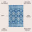 Tapis bleu / blanc Tybalt-51225535
