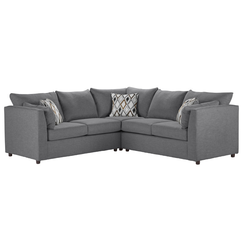 3 Piece Modular Corner Sectional, Robin Rainfall Polyester