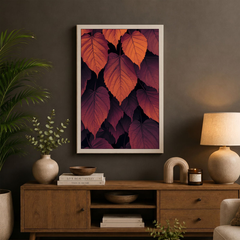 Autumn Leaves Study Botanical - Wrapped Canvas, 24x16 - 61.0 x 40.6 cm, White Border