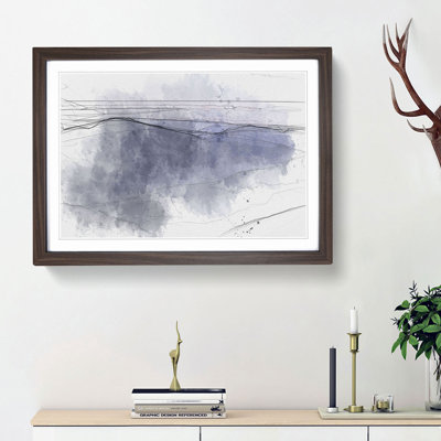 The Mountains of Nepal at Dusk in Abstract - Picture Frame Graphic Art Print