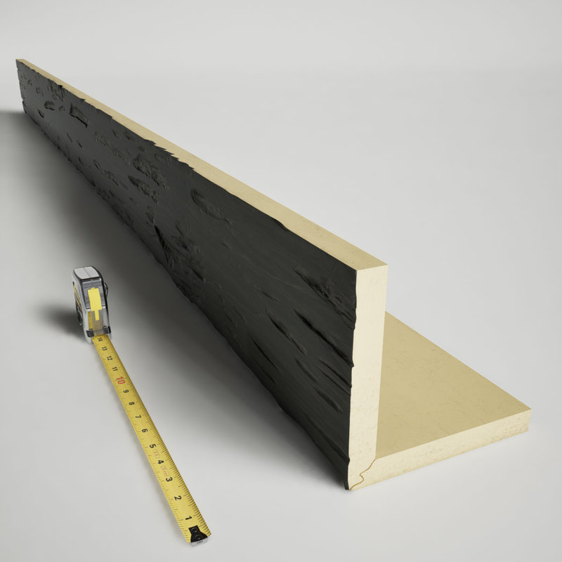 Sangle martelée, à utiliser avec la poutre Heritage Timber, Ardoise, 16 pi L, H 8 po x l 8 po