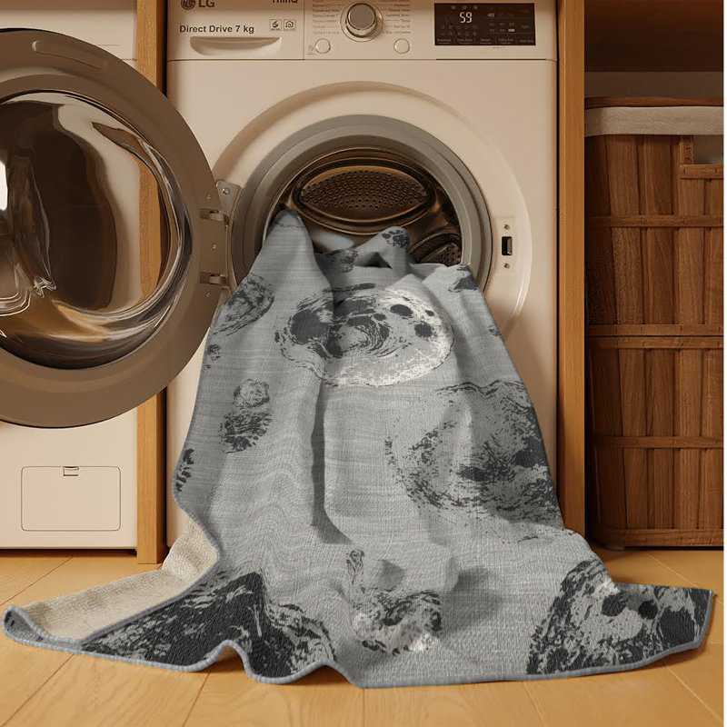 Tapis gris lavable à la machine