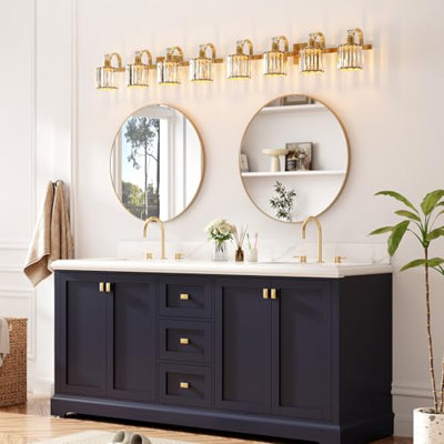 Luminaires de salle de bain modernes en cristal 4 lumières