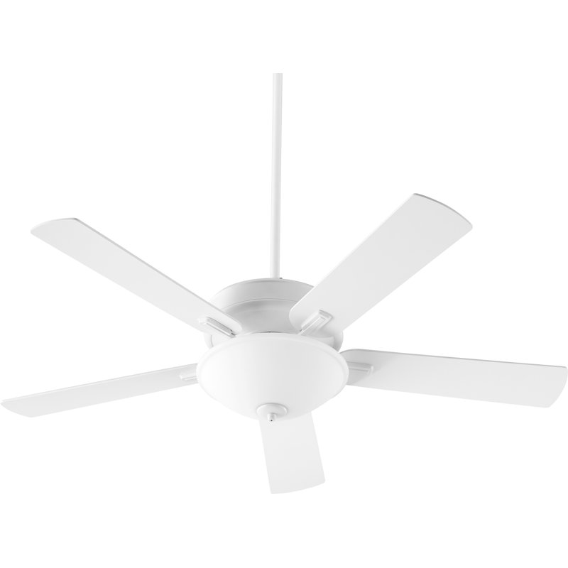 Byrnes Ceiling Fan with LED Lights, Studio White