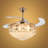 Dreux Modern Crystal Ceiling Fan with LED Bulbs and Remote Control -1765118304-1784294060