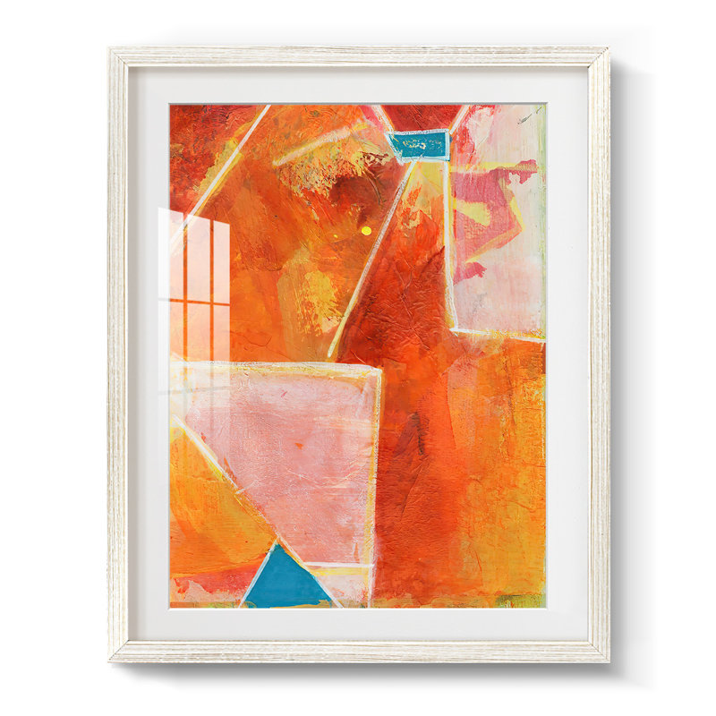 Primary Connection V -Framed Print, 28.5" H x 20.5" W, White