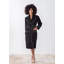 Peignoir mi-mollet en coton avec poches-74493676-74493690