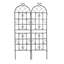 Paquet de 4 treillis de jardin en métal 71 po x 19,7 po antirouille pour plantes grimpantes
