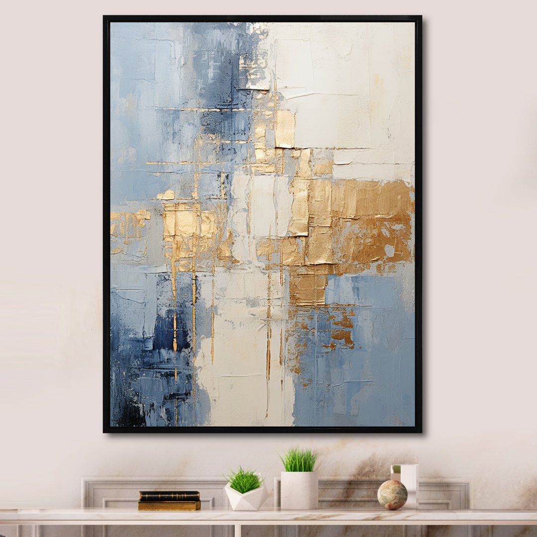 Beige And Gold Minimalism Scandinavian II - Scandinavian Canvas Wall Art Mercer41 Overall 