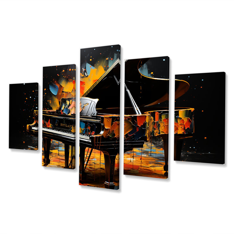 Orange orange graphite piano sérénade