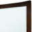 Azulai Brown Cherry 43.25 In. W X 38 In. H Modern Rectangle Wood Framed Mirror