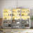 71'' H X 71'' W Standard Bookcase Cabinet With Tempered Glass Doors & Led Lights (3B)-2065540590