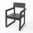 Grey 5 Patio Dining - Weather- Table With Umbrella Hole And 4 Armrest Chairs, For Garden, Backyard, Lawn, Deck Or Poolside, Customizable, Long-Lasting Outdoor Garden Furniture Various Spaces, Made-779688587