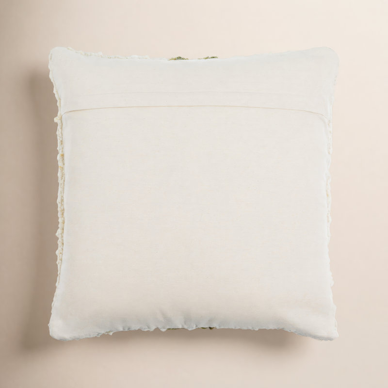 Coussin Alivia, 18 po x 18 po, Vert olive, Polyester/ Bourre en polyester