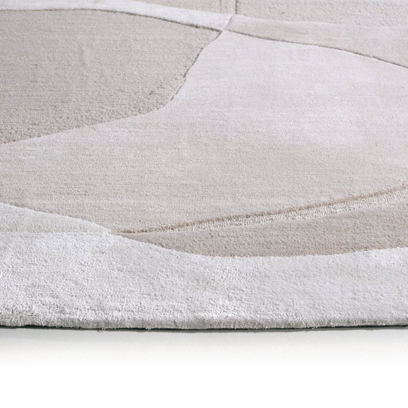 Jaipur Living Elior LYD02 Tufted Abstract Ivory/Tan Area Rug (10'X14'), Rectangle 6' x 9'