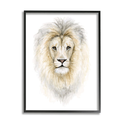 " Lion Mane Watercolor Kids' Nursery Safari Animal " by Fox Hollow Studios