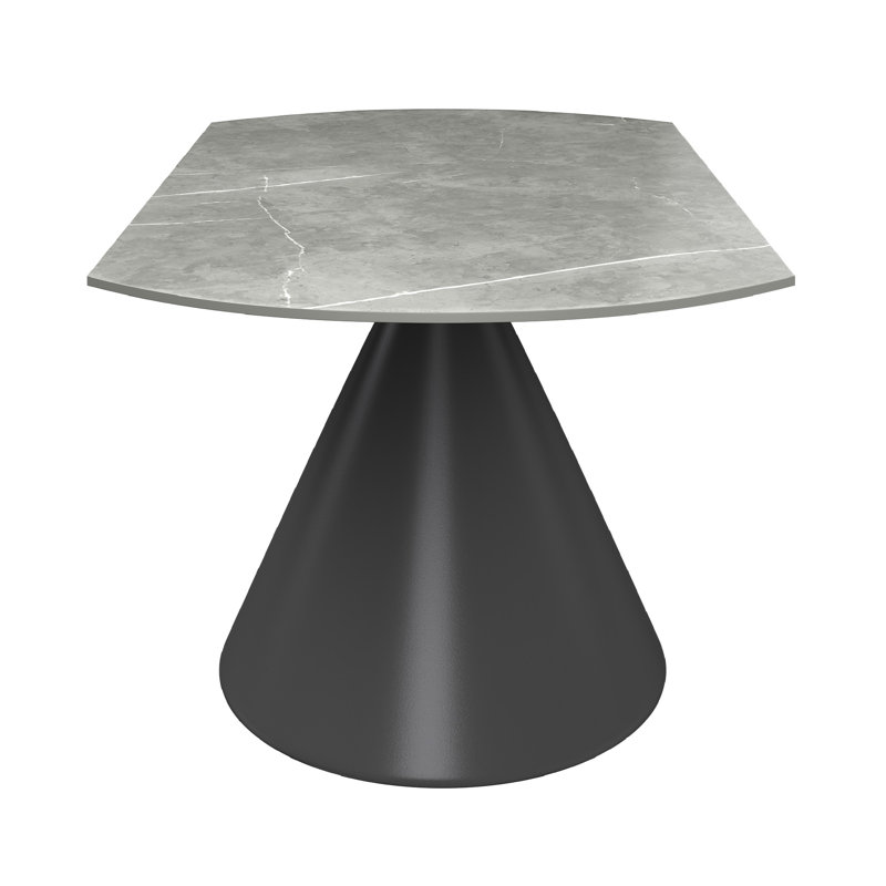 Avaeyah Round 135 Cm Dining Table, Matte Grey