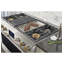 48" Dual-Fuel Professional Range with 4 Burners, Grill, and Griddle