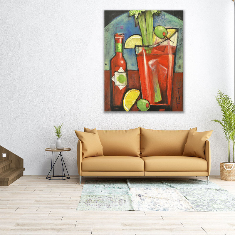 Art sanglant - reproduction d'art sur toile, H 45 po x l 36 po