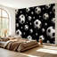 Papier peint adhésif auto-adhésif moderne pour la chambre à coucher L 69 po x l 96 po Peel and Stick