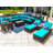 Yussuf Wicker 15 - Person Modular Patio Conversation Set with Cushions-95862792-95862793