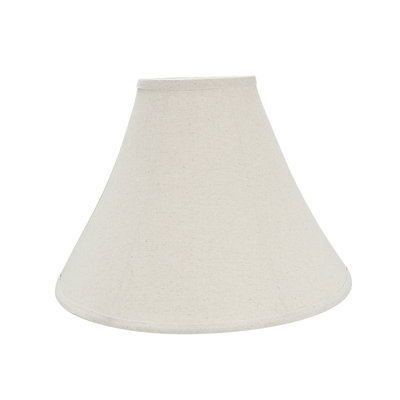 Abat-jour cloche en lin (araignée) H 12 po x l 16 po beige
