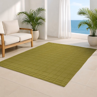 Tapis brun intérieur et extérieur Trellis
